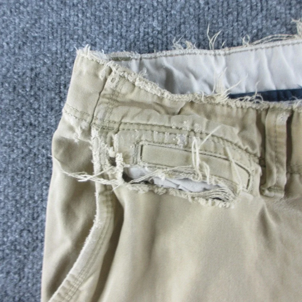 American Eagle Outfitters Pants Mens 36x32 Beige Relaxed Straight Distressed